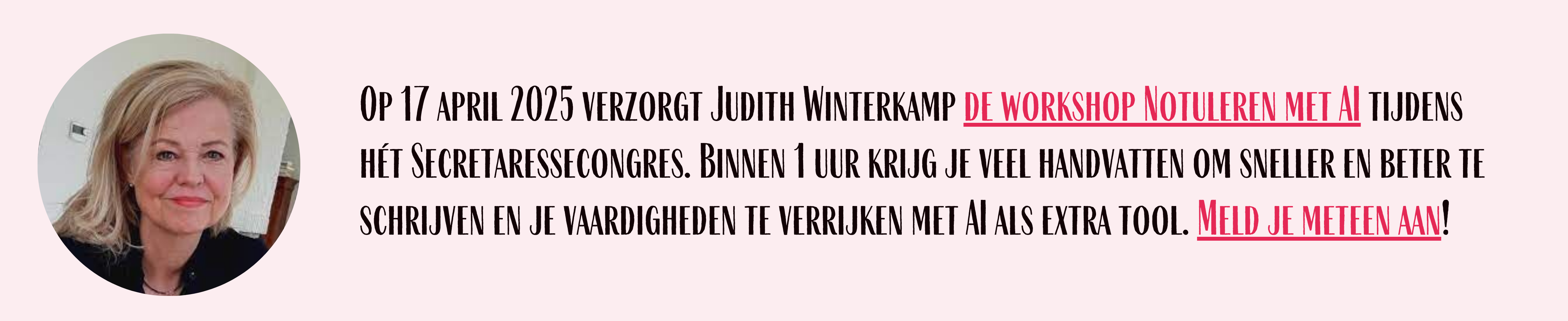 Hét Secretaressecongres - Judith Winterkamp