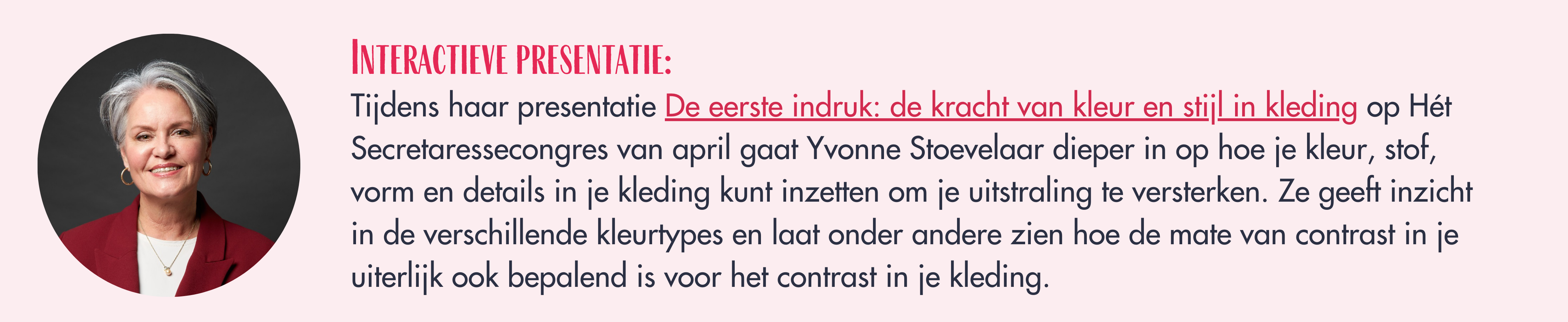 Hét Secretaressecongres - Yvonne Stoevelaar